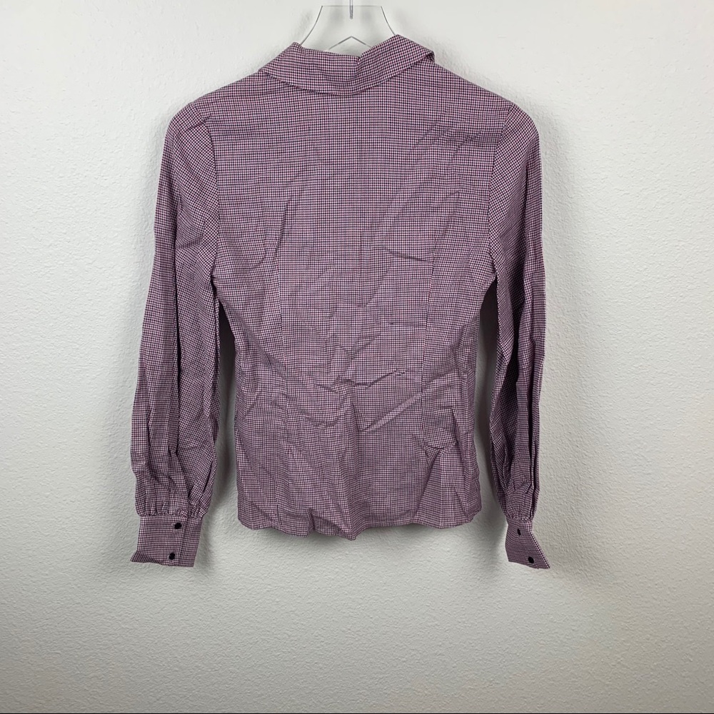MAJE Bow Trim Print Blouse In Printed - Picture 8 of 8